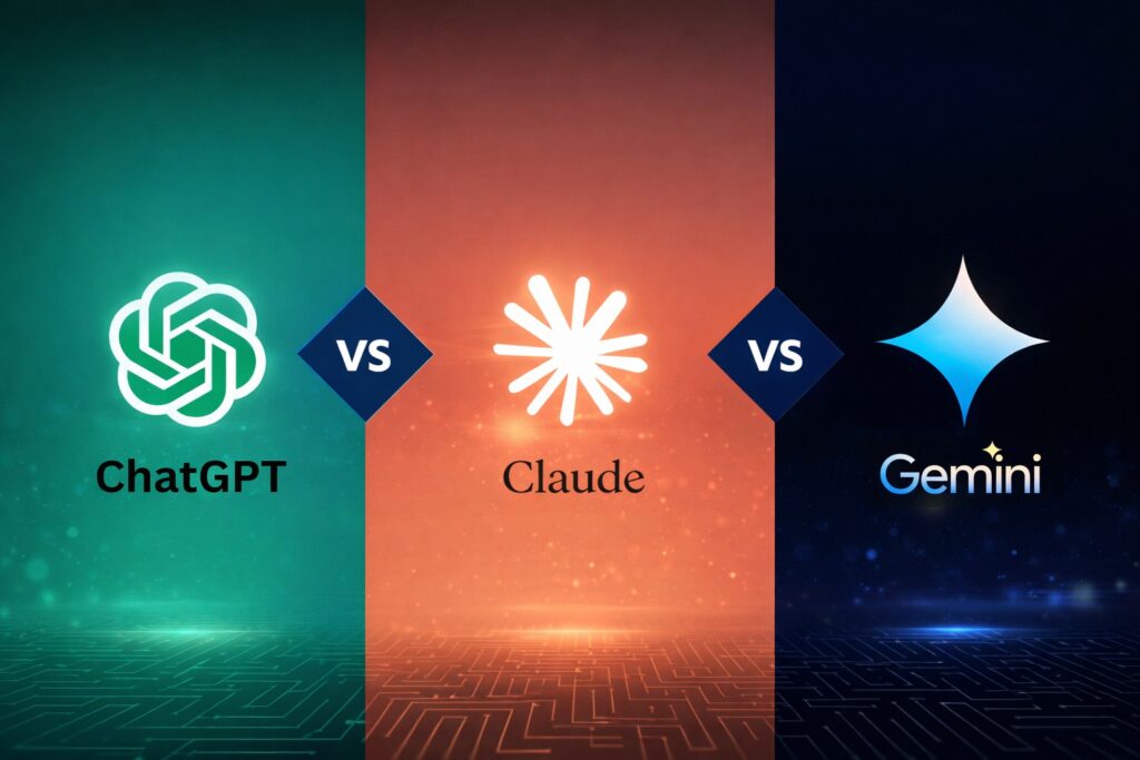 ChatGPT vs Claude vs Gemini: So sánh toàn diện 3 AI mạnh nhất 2026 