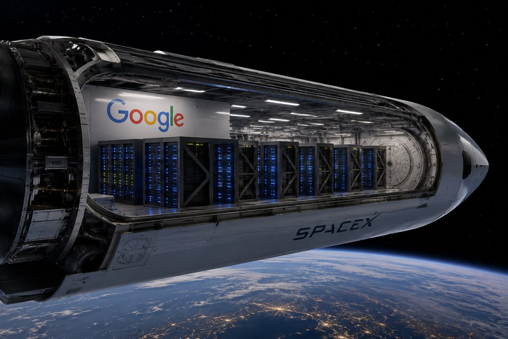 Google và SpaceX thảo luận đưa trung tâm dữ liệu lên quỹ đạo: Tương lai mới của AI?