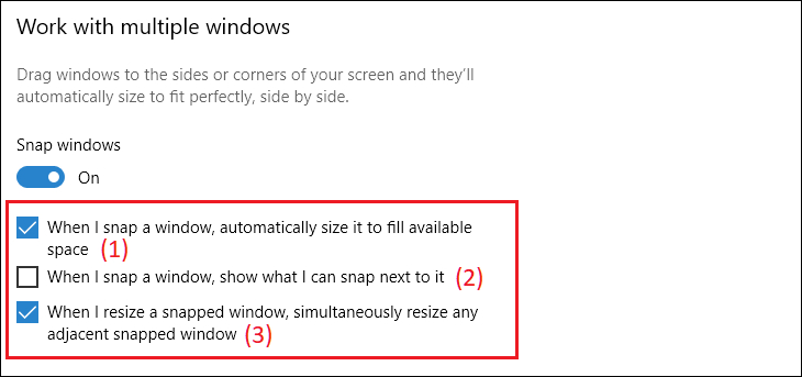 Sử dụng tính năng chia màn hình trên Windows 10