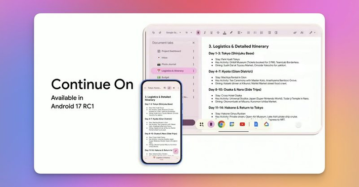 Continue On - Chuyển đổi công việc giữa các thiết bị liền mạch