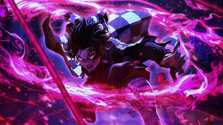 Hình nền anime Thanh Gươm Diệt Quỷ nổi bật với tạo hình nhân vật đẹp mắt.