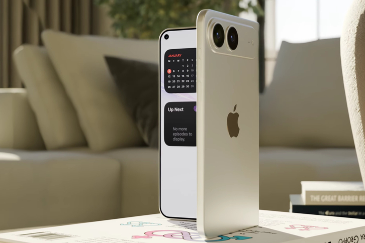 Thiết kế màn hình gập kiểu sách với khung titan thiết kế mỏng