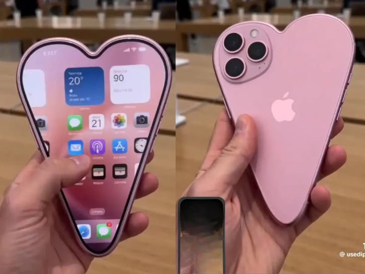 iPhone 18 hình trái tim tạo sự chú ý với thiết kế độc đáo và khác biệt