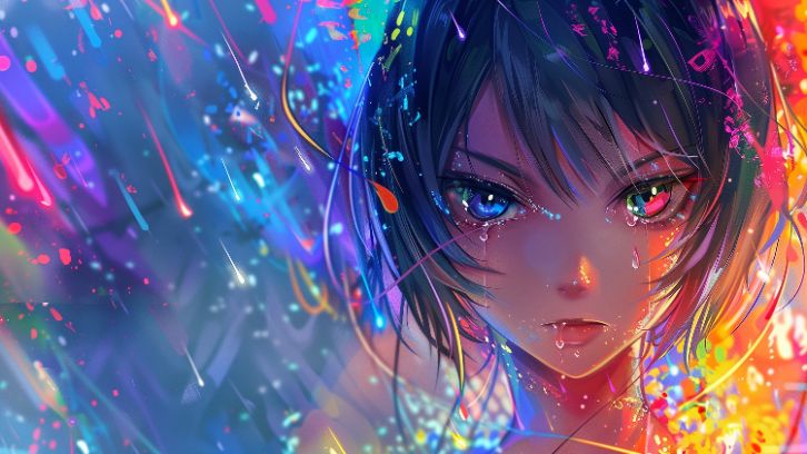 Hình nền anime 4K với hiệu ứng ánh sáng đẹp mắt và phong cách hiện đại