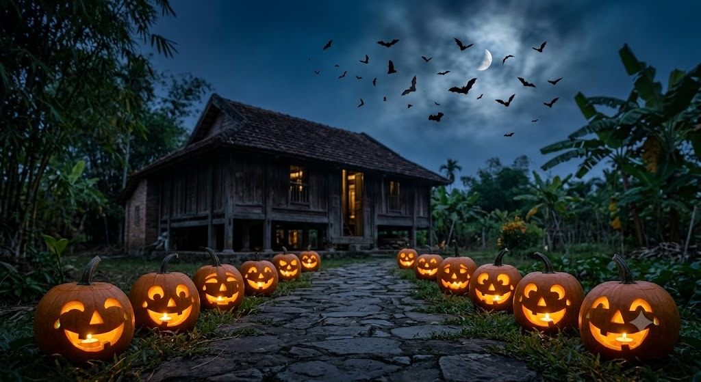 Prompt tạo hình lễ hội halloween