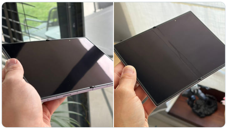 Samsung đã cải thiện đáng kể nhưng chưa thể xóa bỏ hoàn toàn nếp gấp