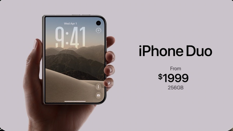 iPhone Duo có giá khởi điểm 1.999 USD (tương đương 64.999.000 VNĐ)